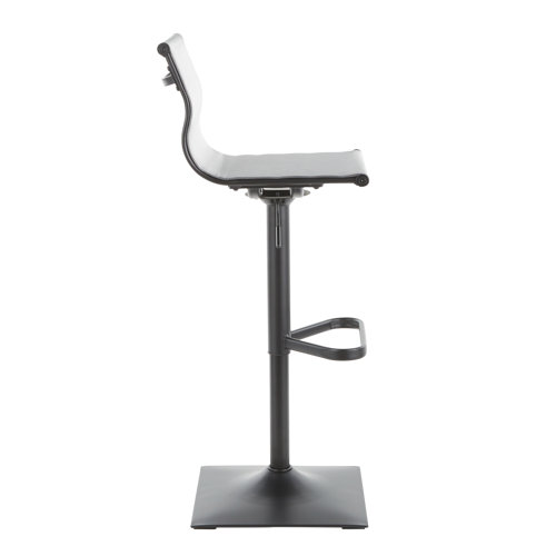 Latitude Run® Bartow Swivel Adjustable Height Bar Stool & Reviews Wayfair